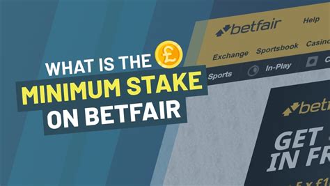 minimum stake on bet
